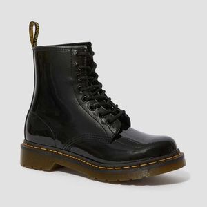Dr. Martens Patent Leather Lace Up Women's Boots